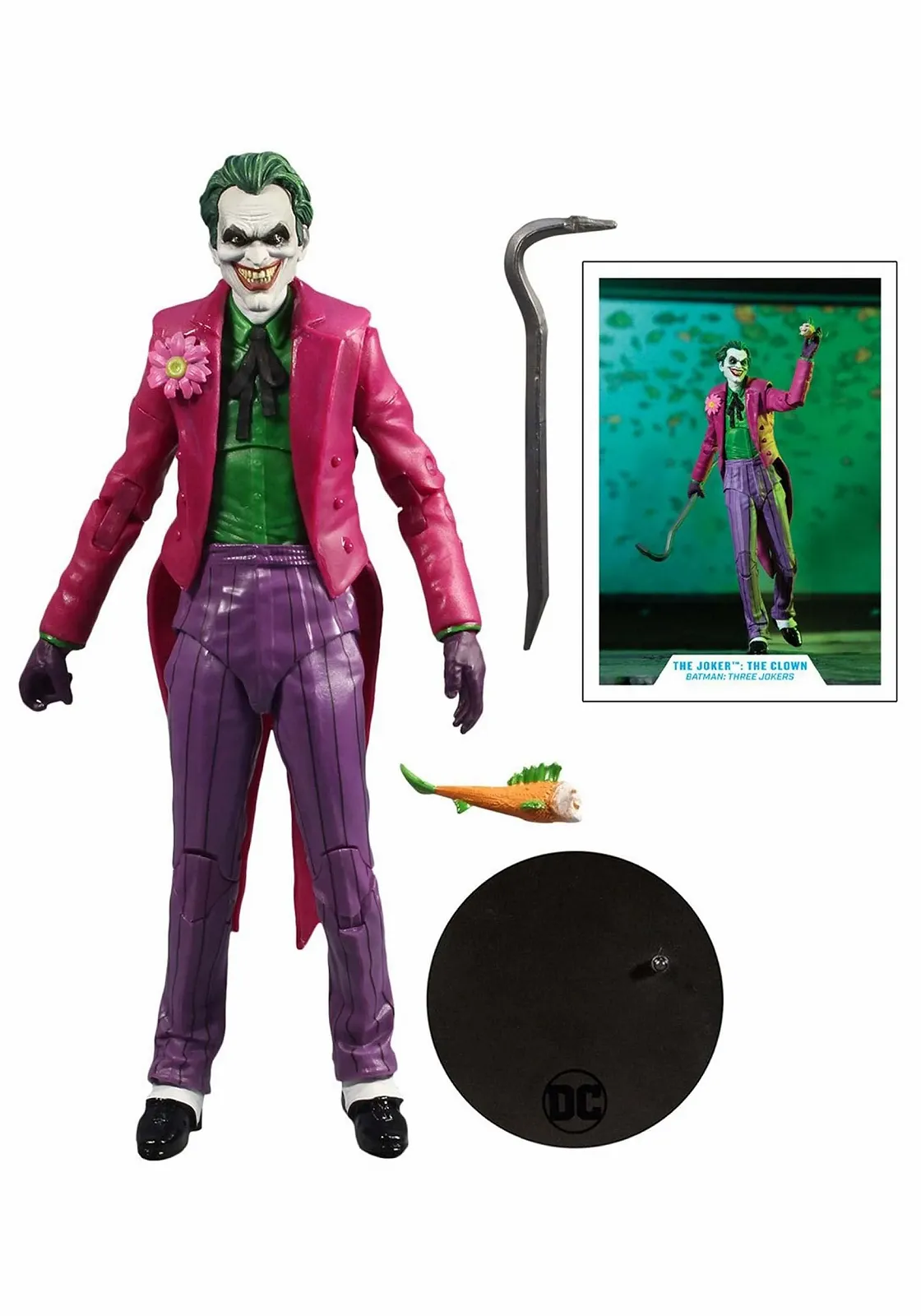 Фігурка McFarlane DC Multiverse The Joker: The Clown (Batman: Three Jokers) 18 см, фото №2