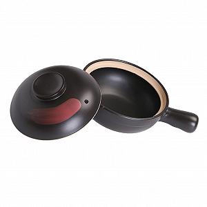 Горшок глиняный Керамическая глина с ручкой антипригарное покрытие малый - Фото 1