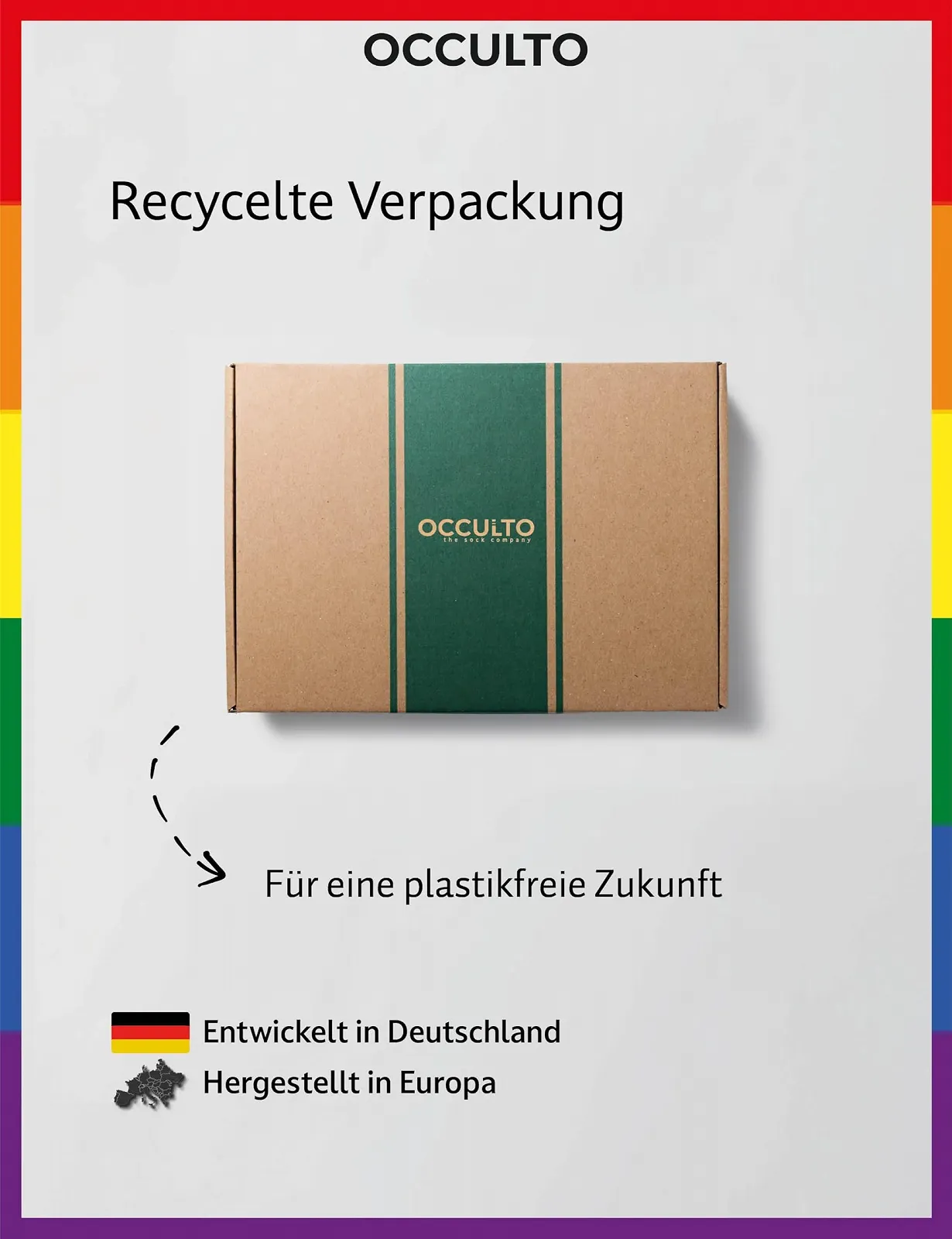 Носки теннисные Occulto Мужские и Женские LGBTQ Набор из 3 (Модель: Pride), фото №7