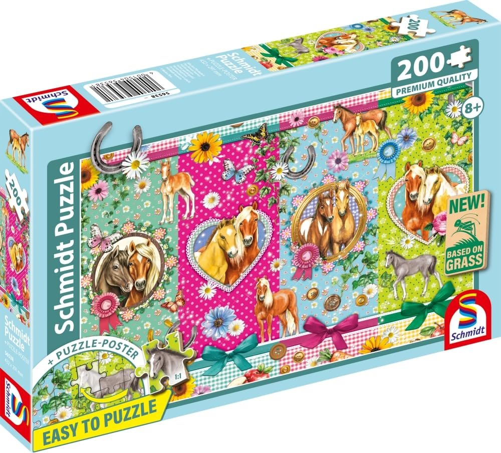 Пазл Schmidt Spiele Everything for Horse Happiness 56538 200 элементов Травяной картон, фото №5