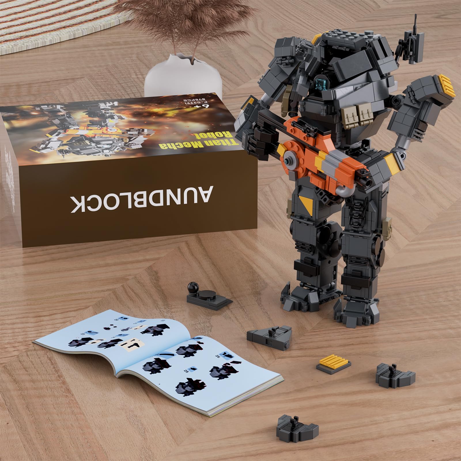 Набор Millionspring Titan Mecha Robot Building Blocks Set 875 деталей, фото №7