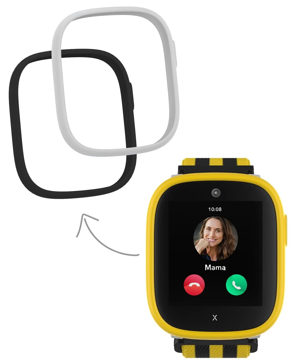 Дитячий смарт-годинник XPLORA X6 Play BVB Edition eSIM GPS Камера Yellow & Black, фото №4