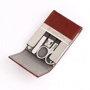 Купити Набір для манікюру Harqum з 5 предметів з нержавіючої сталі у високоякісному шкіряному футлярі - Фото 1 Набір для манікюру Harqum з 5 предметів з нержавіючої сталі у високоякісному шкіряному футлярі - Фото 1