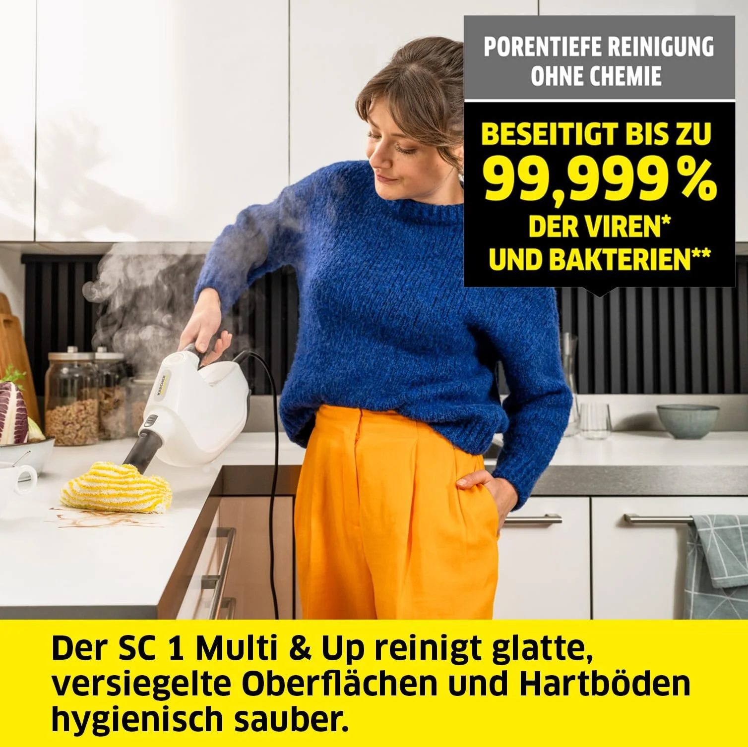 Пароочисник Kärcher SC 1 Multi & Up 0,2 л 1,6 кг EasyFix Large, фото №2