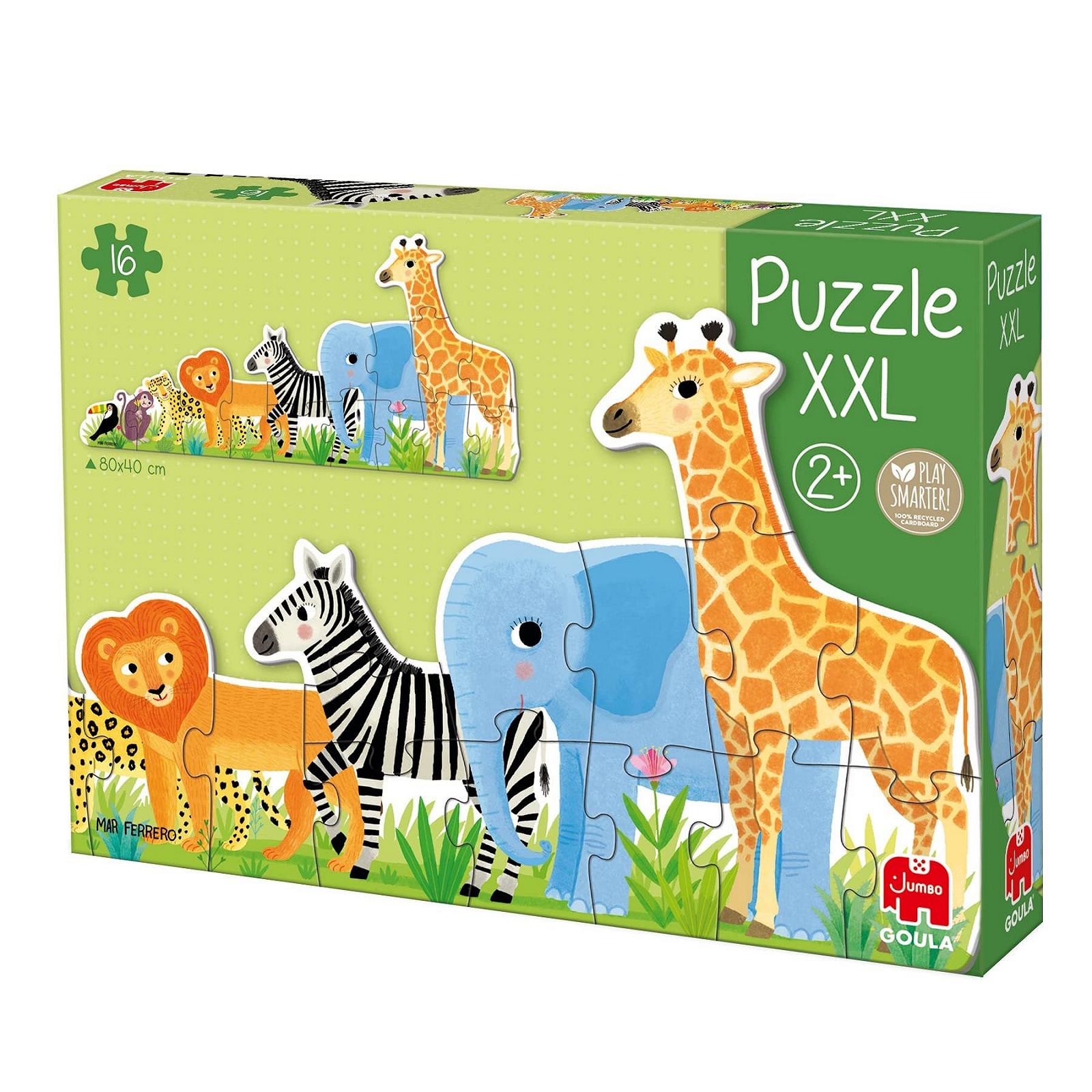 Пазл Goula Jungle Puzzle XXL 16 деталей, фото №1