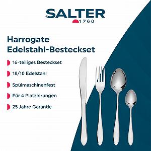 Набор столовых приборов Salter Harrogate 16 предметов из нержавеющей стали 18/10 для 4 персон цена на synthetic.ua - Фото 1 Набор столовых приборов Salter Harrogate 16 предметов из нержавеющей стали 18/10 для 4 персон synthetic.ua - Фото 1