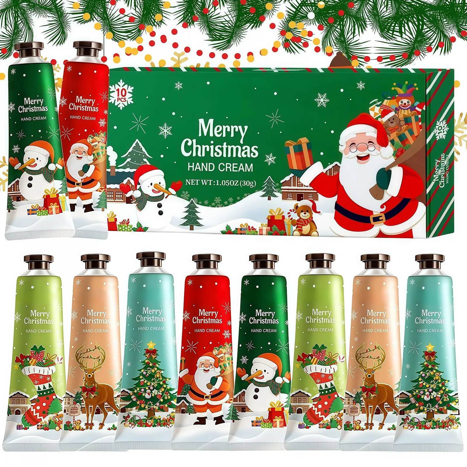 Набір кремів для рук 10 шт. Міні-крем для рук для дуже сухої шкіри, фото №1