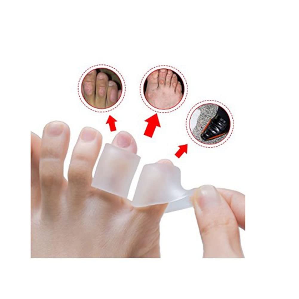 Трубка для пальців ніг Силіконова Маленька Захист для мізинця від вальгусної деформації Гелевий рукав, 10 шт, фото №4