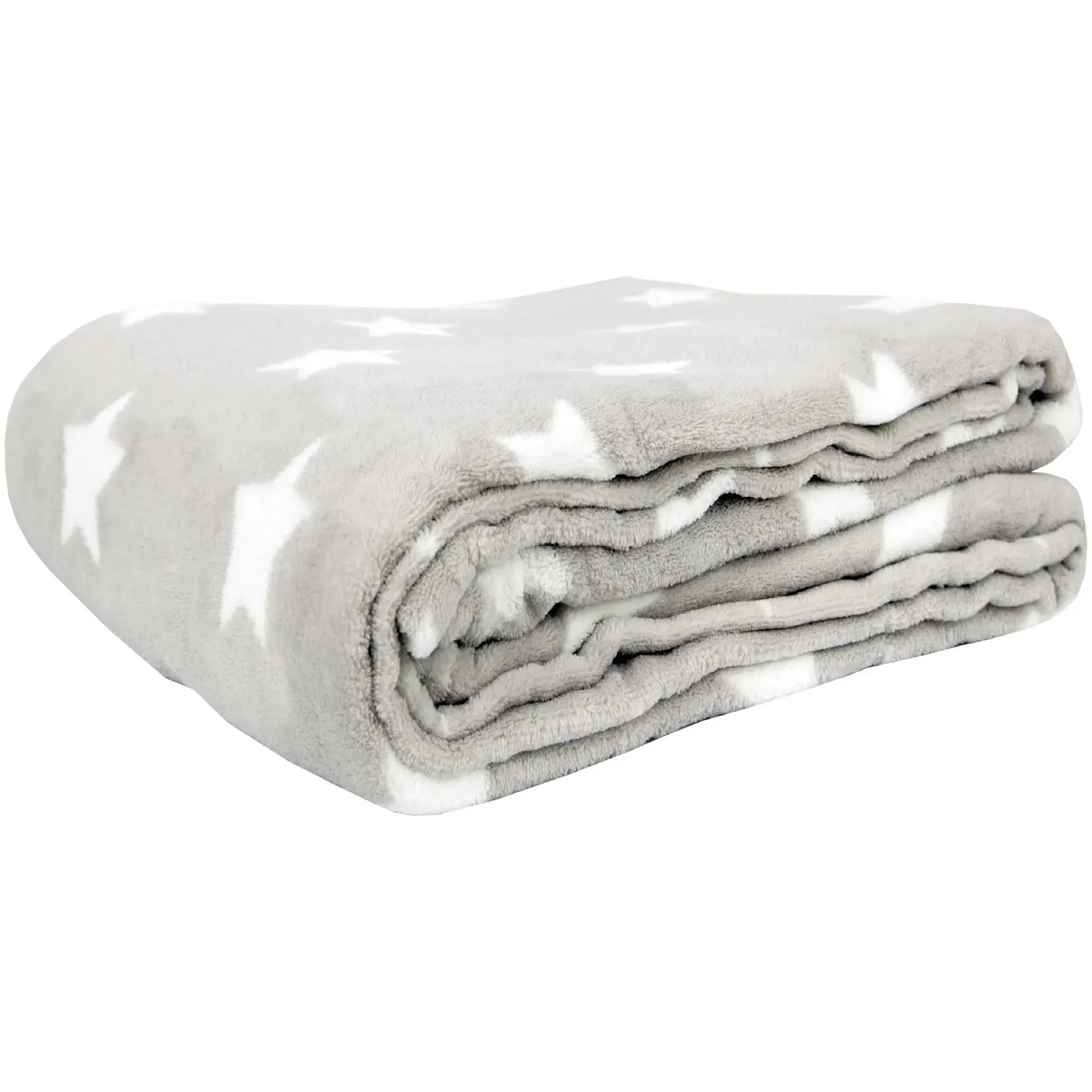 Покривало Bestlivings XXL (150 x 200 см) Світло-сірий Флісова Покривало з мікрофібри з візерунком у вигляді зірок, фото №3