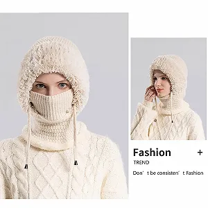 В'язана шапка для зими synthetic.ua - Фото 1