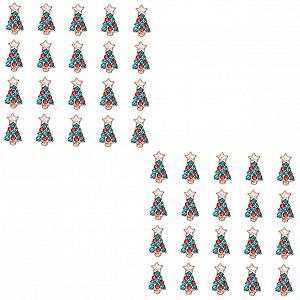 Наклейки для ногтей POPETPOP 40 шт Рождественский декор для яслей Наклейки для ногтей Сделай сам Рождественский маникюр Блестки Стразы для ногтей Декоративные металлические 3d аксессуары для кончиков ногтей - Фото 1