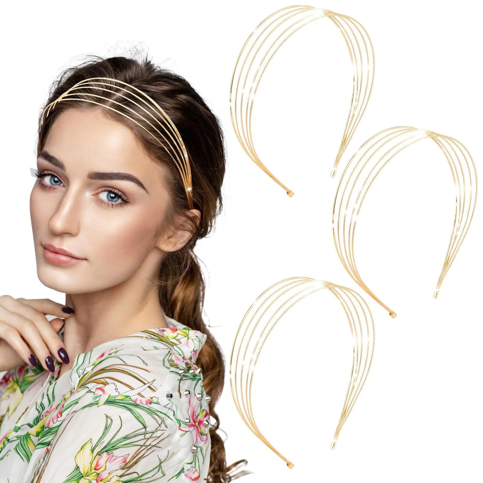 Набор обручей на голову 3 шт., фото №1 Набор обручей на голову 3 шт., фото №1