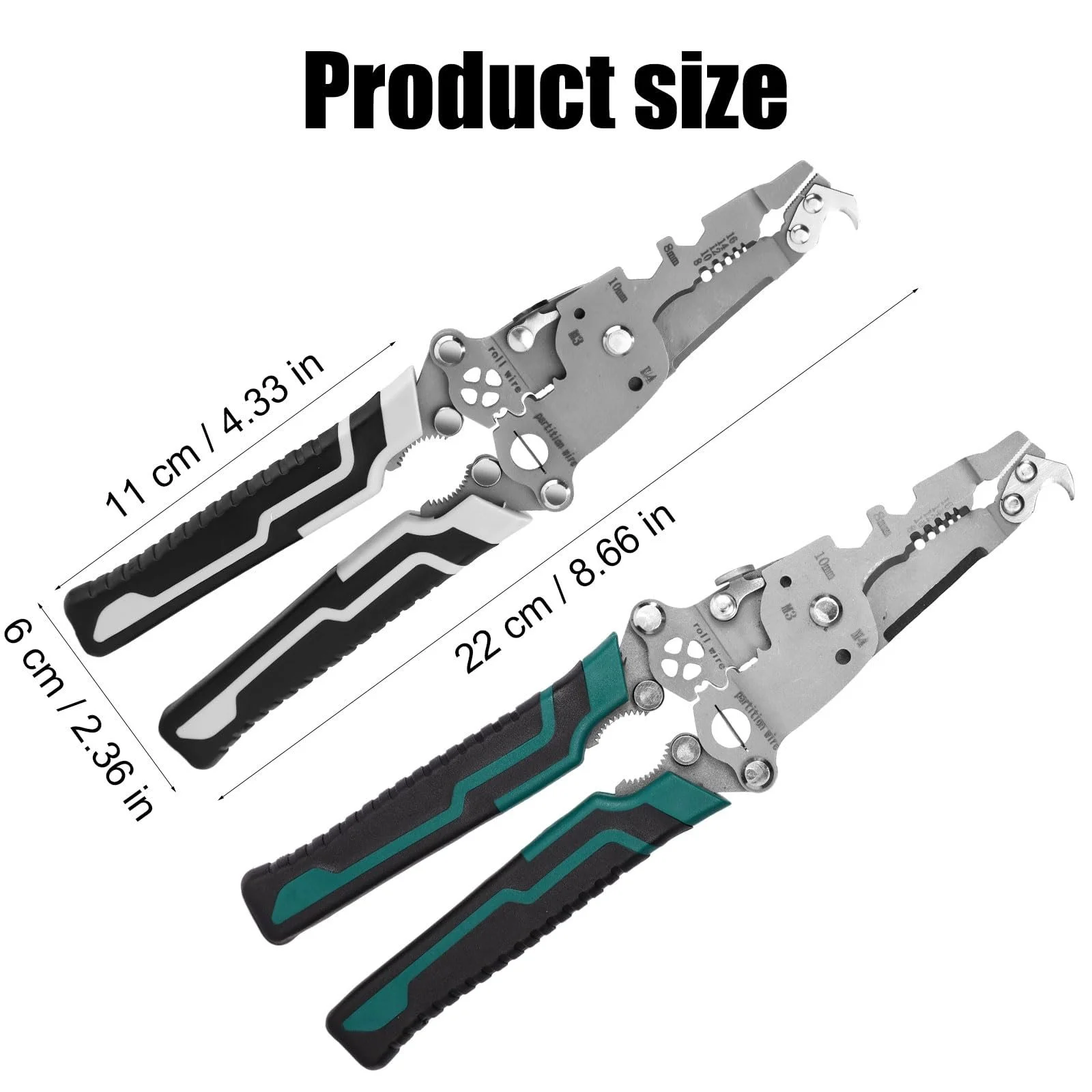 Складной стриппер 18 в 1 из нержавеющей стали 2 шт., фото №2