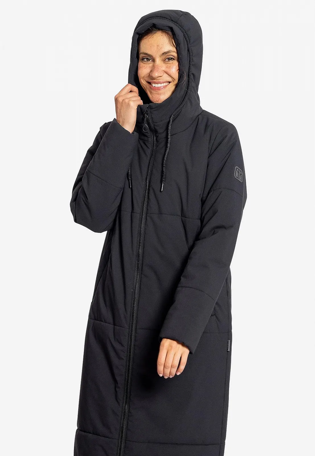 Пальто ELKLINE Beautiful 2019070 Зимове Жіноче Довге стьобане з капюшоном, фото №4 Пальто ELKLINE Beautiful 2019070 Зимове Жіноче Довге стьобане з капюшоном, фото №4