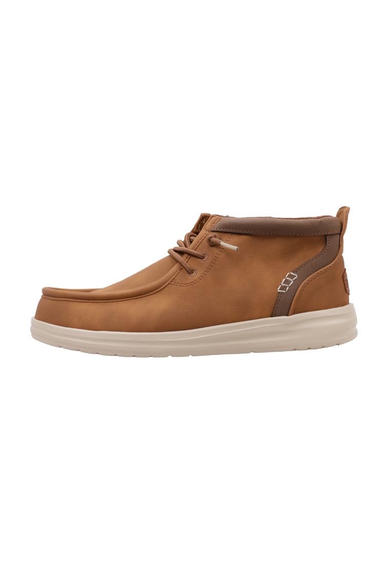Чоловічі черевики Wally Mid Gripr Classic Hey Dude 42051 Шкіра Коньячно-коричневий, фото №1