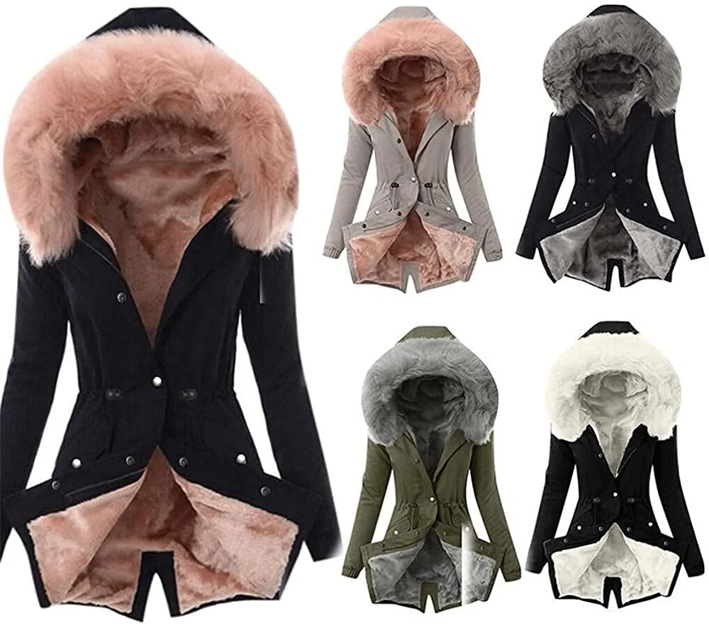 Пальто NAQ Зимове з капюшоном, фото №1