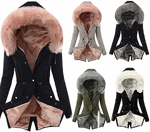 Пальто NAQ Зимнее с капюшоном - Фото 1