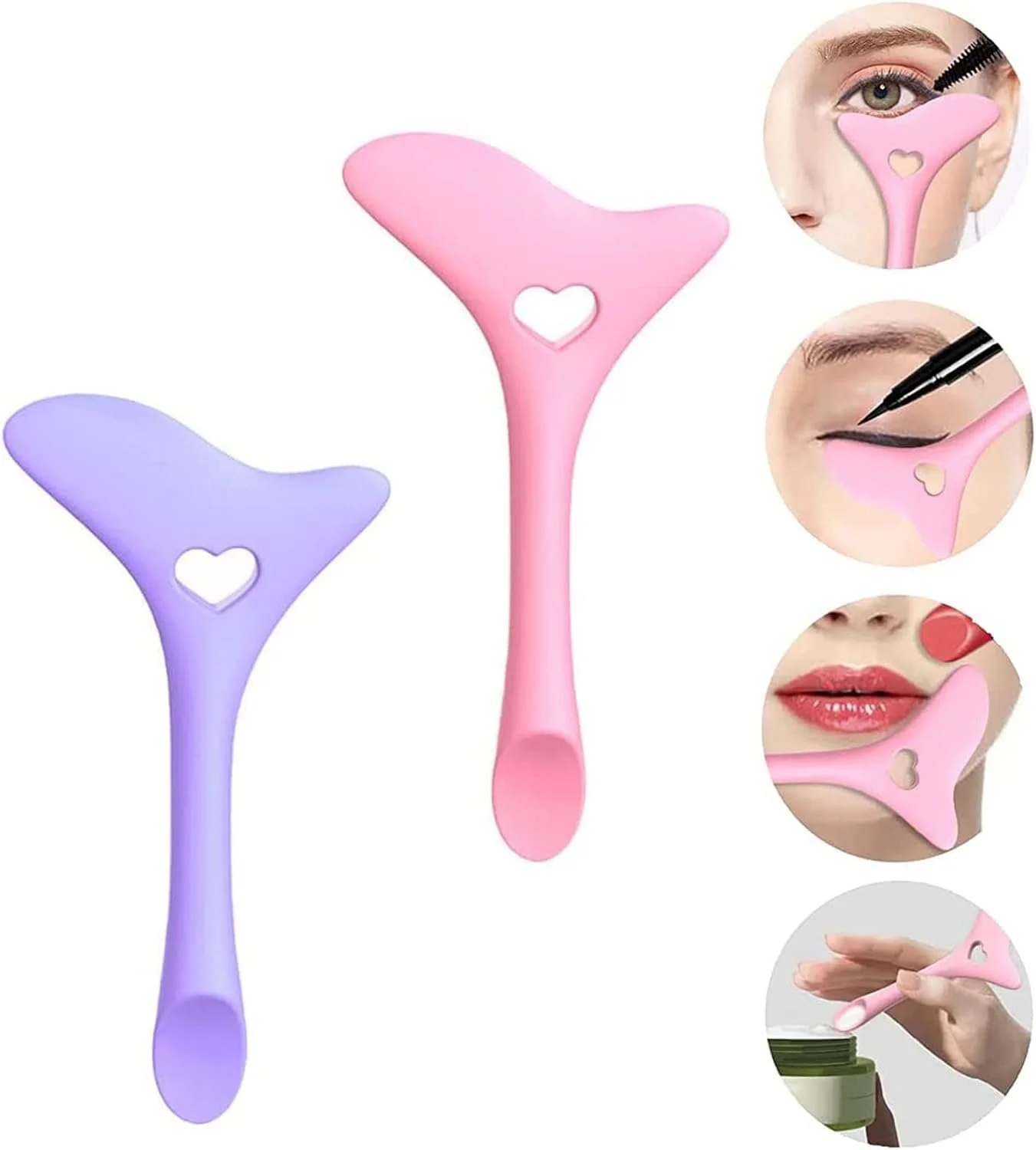 Багатофункціональний трафарет для підводки силіконовий рожевий багаторазовий, фото №4 Багатофункціональний трафарет для підводки силіконовий рожевий багаторазовий, фото №4