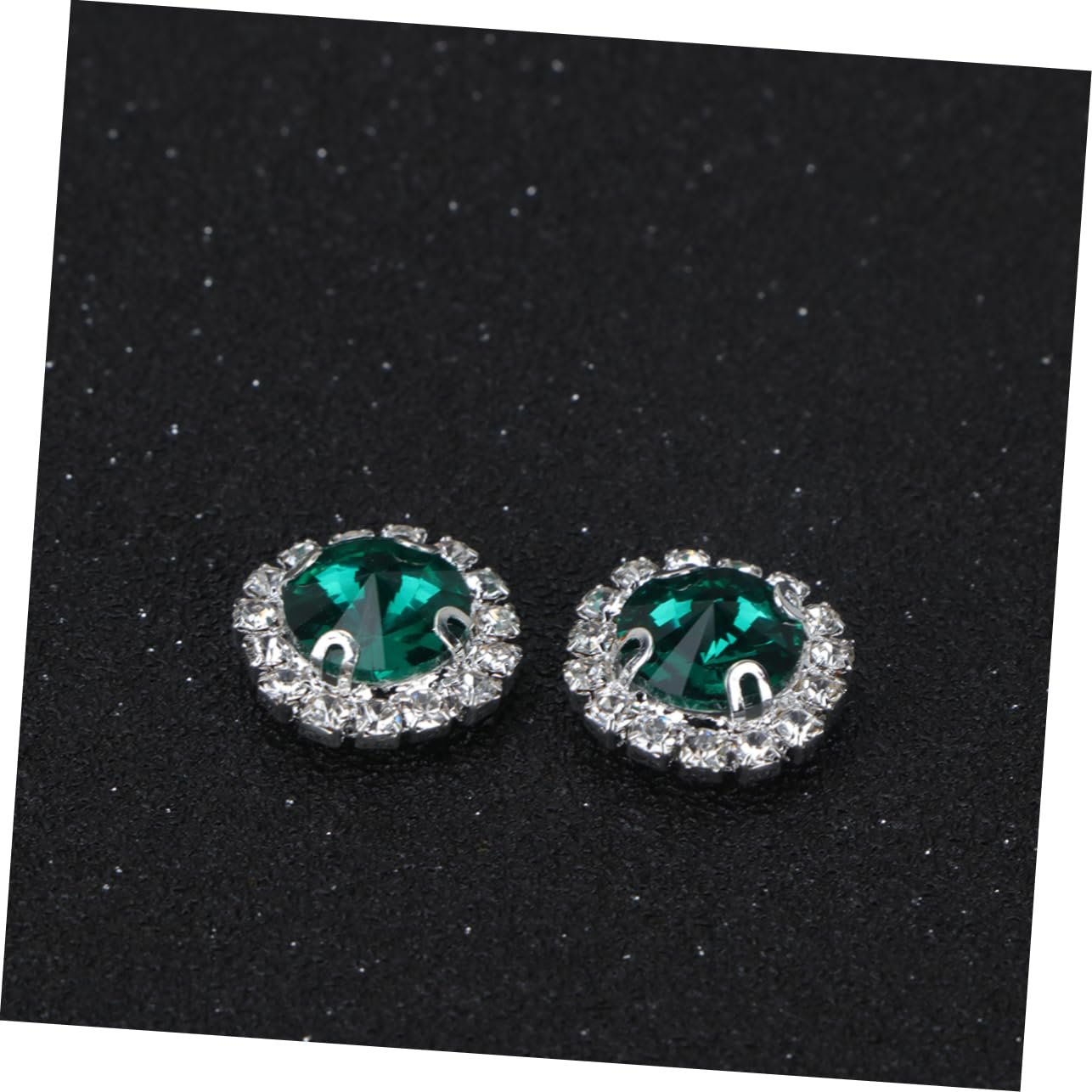 Штучні Діаманти TEHAUX 40 штАкрилові Плоскі Стрази, Зелений Колір, фото №6