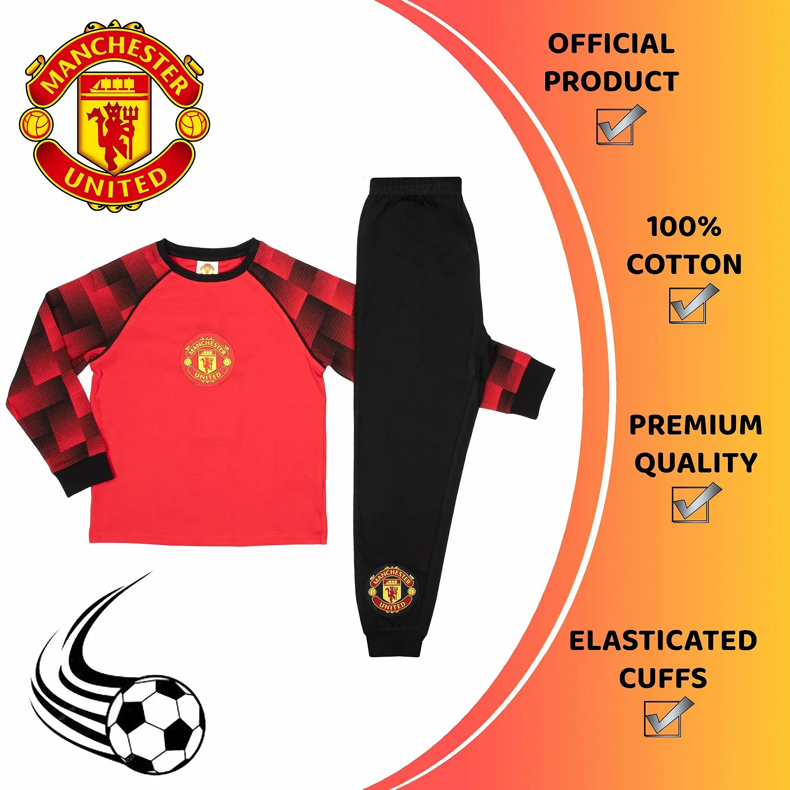 Піжама Manchester United FC Дитяча Персоналізована, фото №6