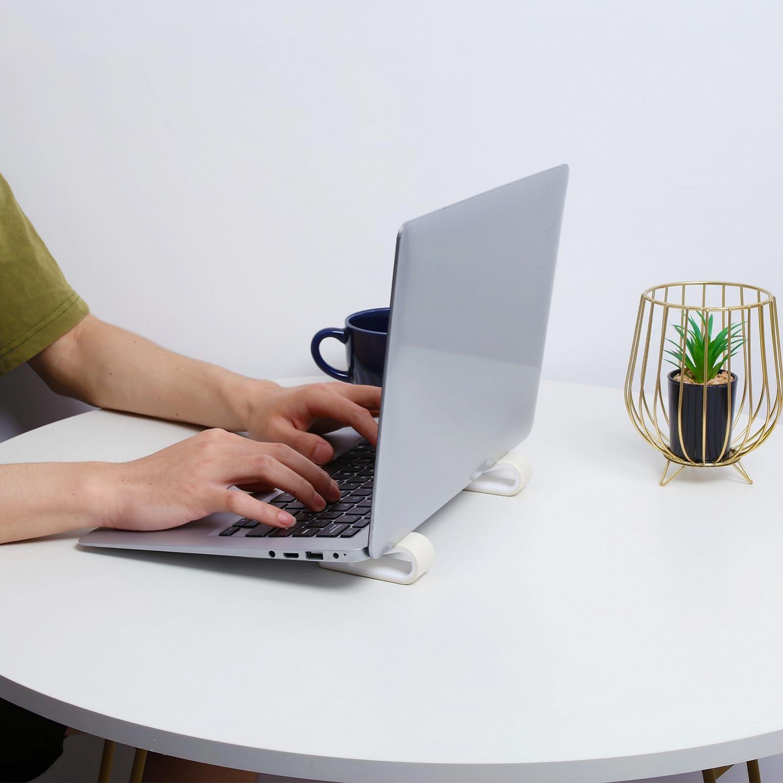 Підставка для ноутбука Gatuida 2 шт. Регульована по висоті портативна Нековзна Регульований кронштейн, фото №9