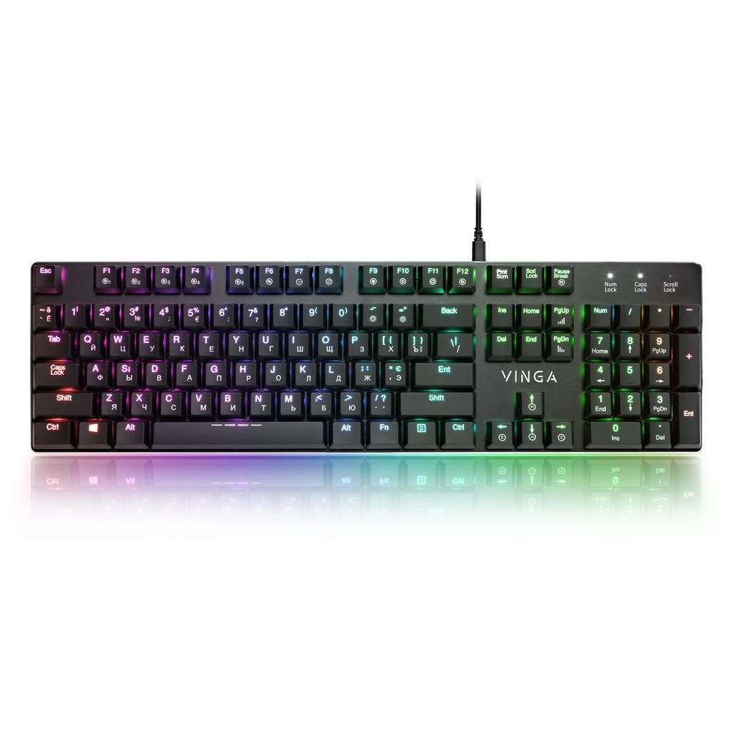 Клавиатура Vinga KBGM-395 black (WY36dnd-223230), фото №2