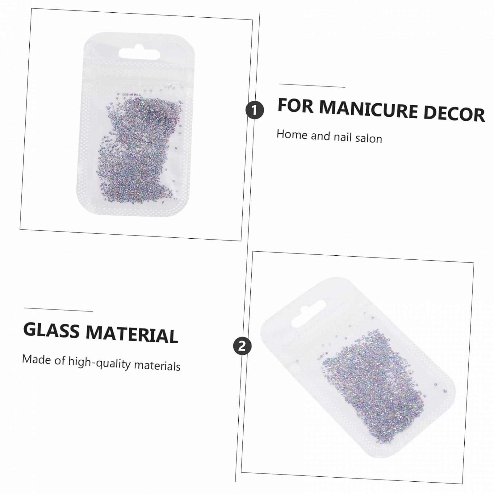Микро бриллианты для ногтей Beavorty Аксессуары для маникюра Украшения для маникюра Аксессуары для искусственных ногтей Бриллианты для ногтей Стеклянные стразы для ногтей, фото №4