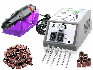 Устройство электрическое для ухода за ногтями, включая 300 шлифовальных гильз. - Фото 1