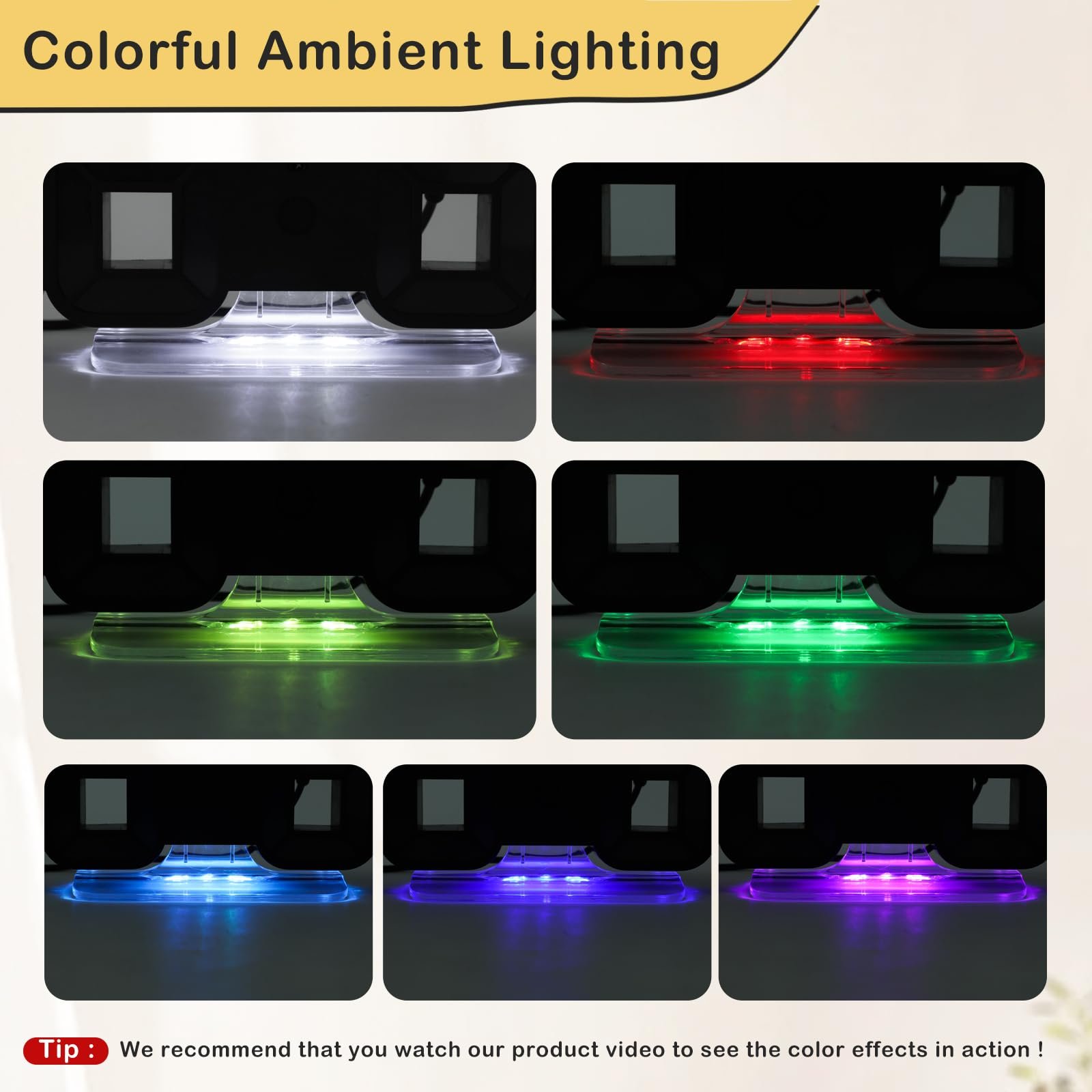 3D LED Цифровий Будильник Seutgjie, Настільний/Настінний Годинник, 14 RGB Зміни Кольорів, фото №5