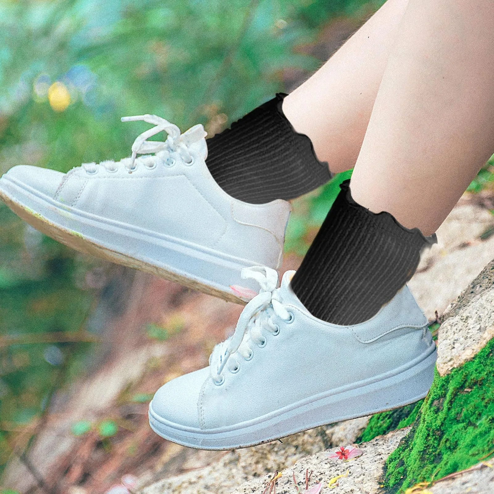 Шкарпетки з рюшами Чорний, 4 пари, фото №7