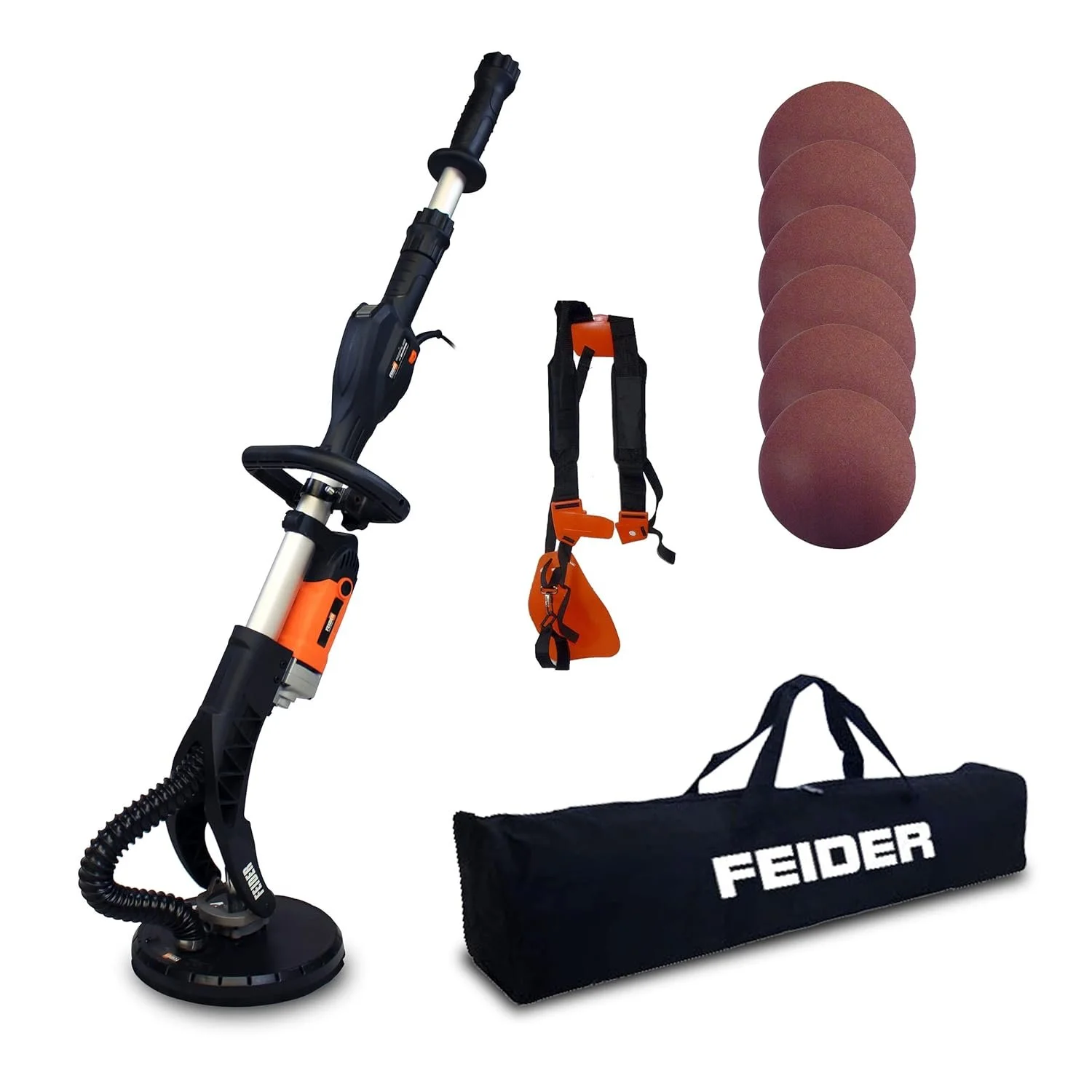 Шліфувальна машина для гіпсокартону FEIDER FPG710-SH Black/Orange, фото №4