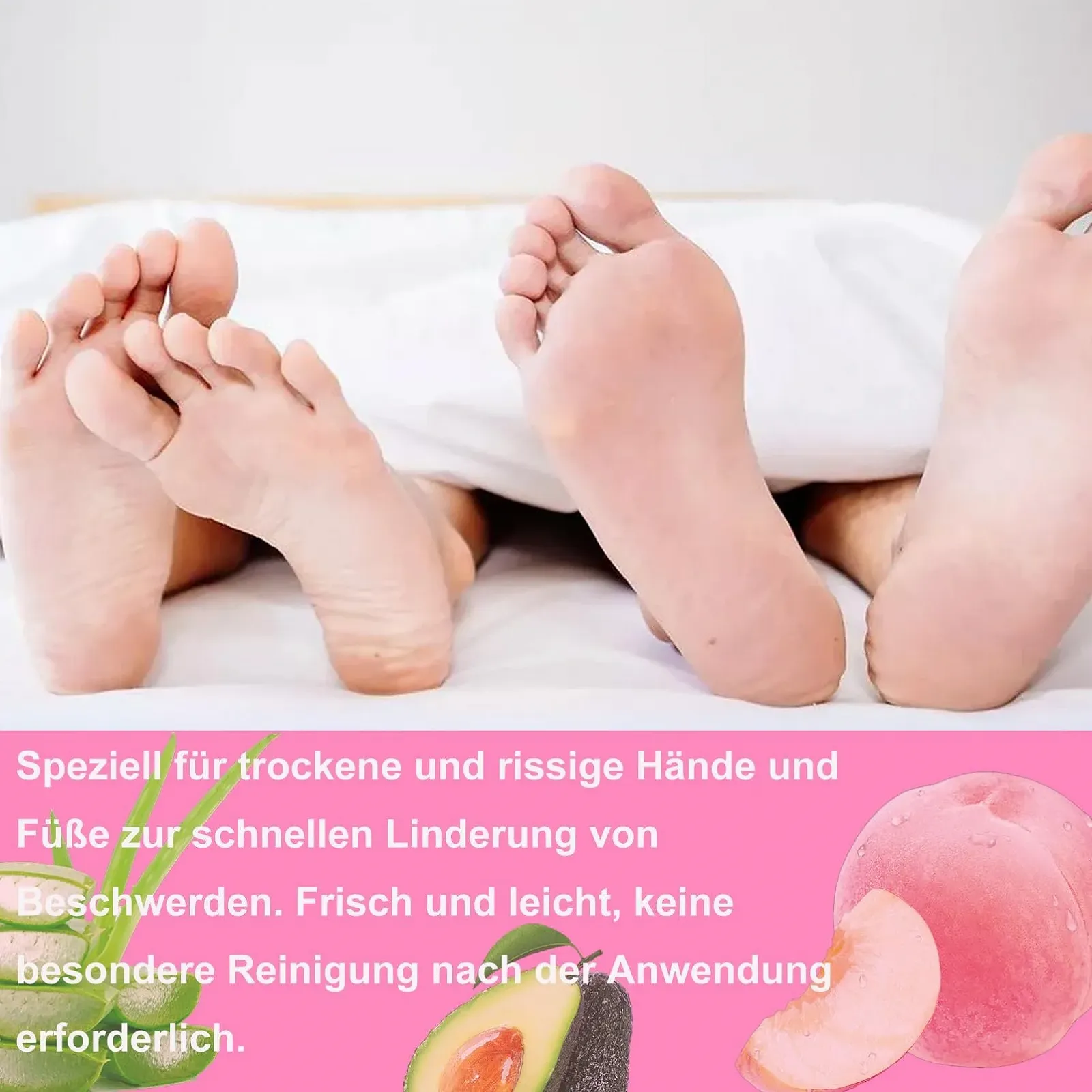 Крем-стик для ног Anti-Cracking с 60% мочевины увлажняющий 2 шт (80 г, Персик), фото №2