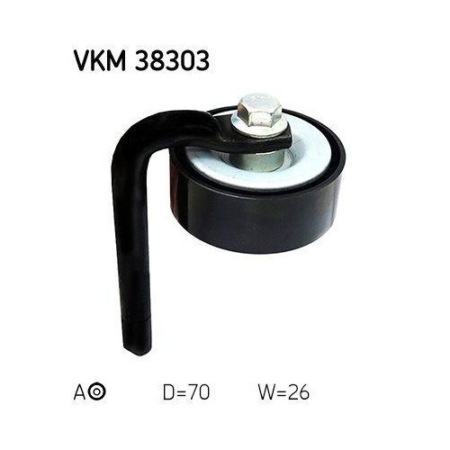 Натяжитель поликлинового ремня SKF VKM 38303 для BMW, передний, фото №2