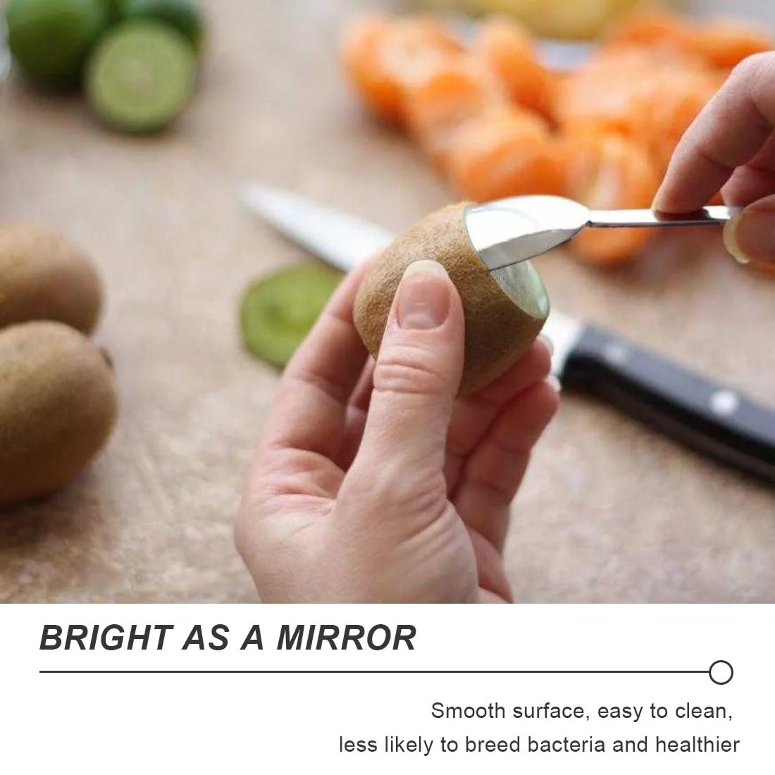 Ложка Кавова EBHO 10 шт, полірована поверхня, елегантний сучасний дизайн, фото №5