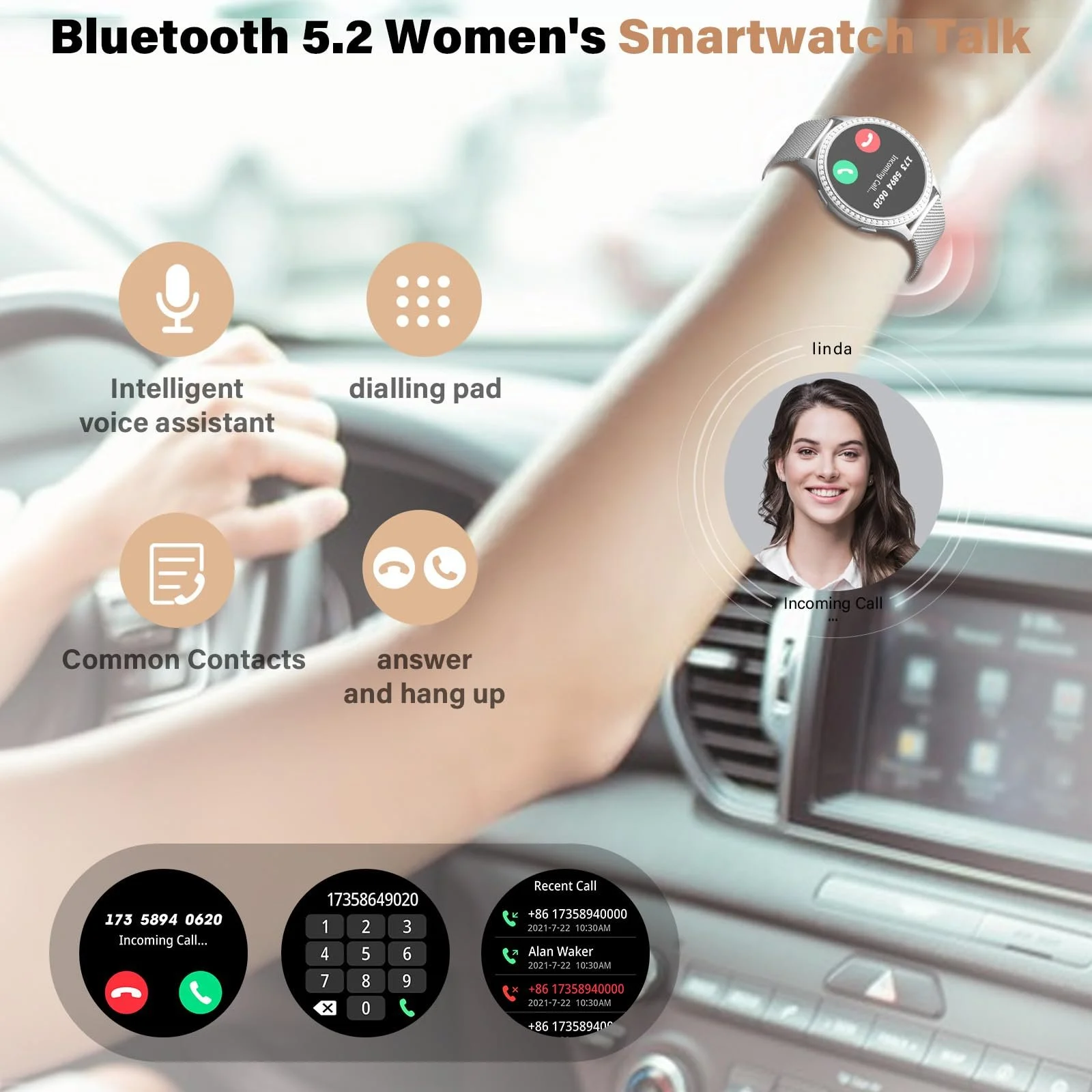 Женские смарт-часы Cycle Tracker & SpO2, анализ сна, IP67 водонепроницаемый, фото №2 Женские смарт-часы Cycle Tracker & SpO2, анализ сна, IP67 водонепроницаемый, фото №2