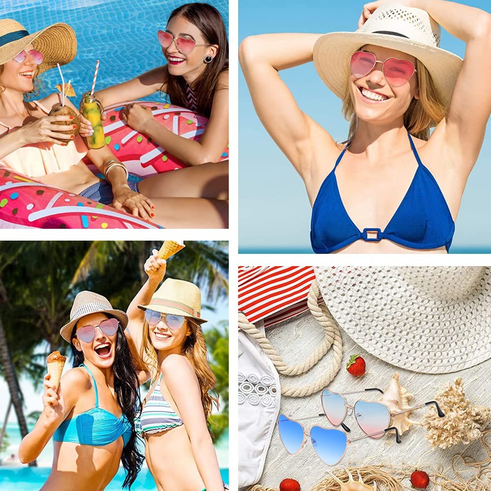 Солнцезащитные очки Hippie Colrid Ретро Розовый (3 пары), фото №7