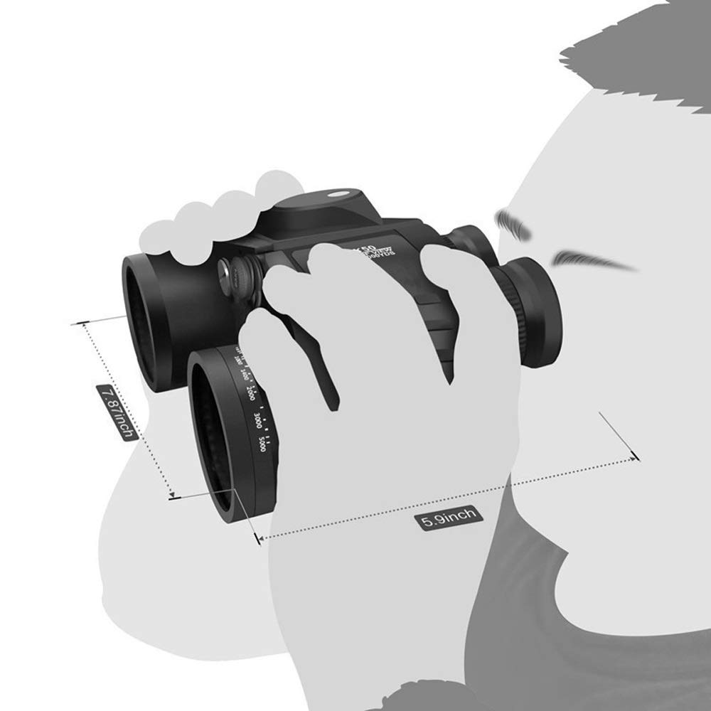 Бінокль Generic 10x50 Professional Marine Waterproof Compass High Performance, фото №2