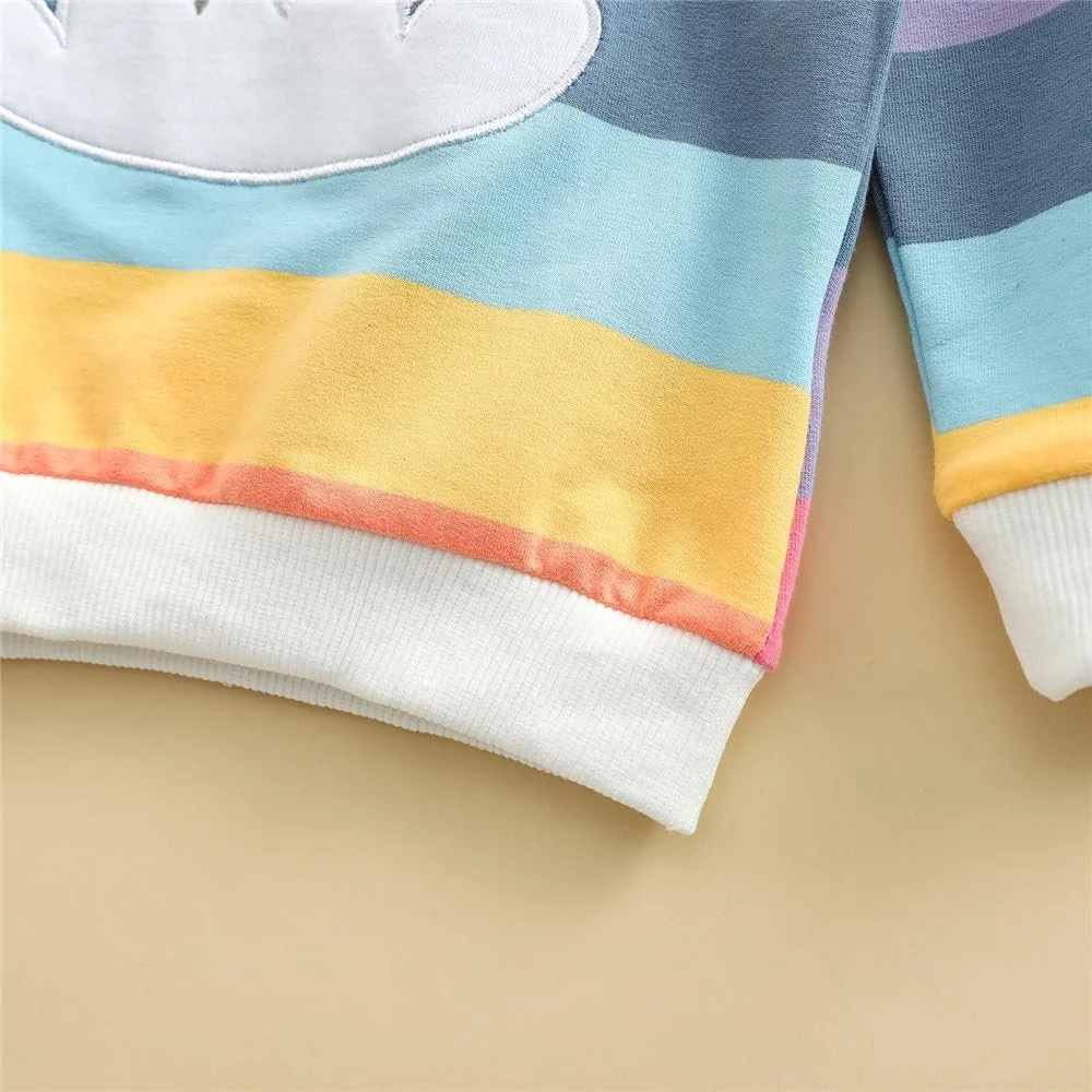 Джемпер LitBud Единорог для девочек, для малышей, одежда, топ, с длинными рукавами, футболка с круглым вырезом, осень-зима, для детей, размер 1-7 лет, фото №5