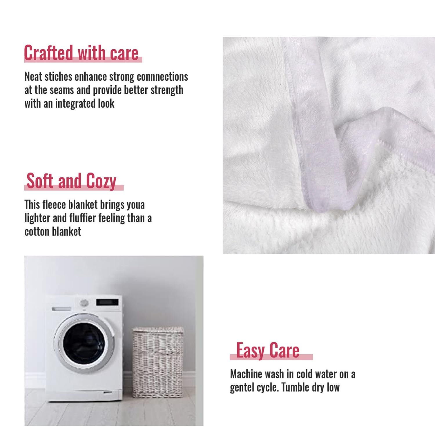 Одеяло YISUMEI Мягкое фланелевое одеяло из мягкого флиса 150 x 200 см Одуванчик Фиолетовый, фото №6