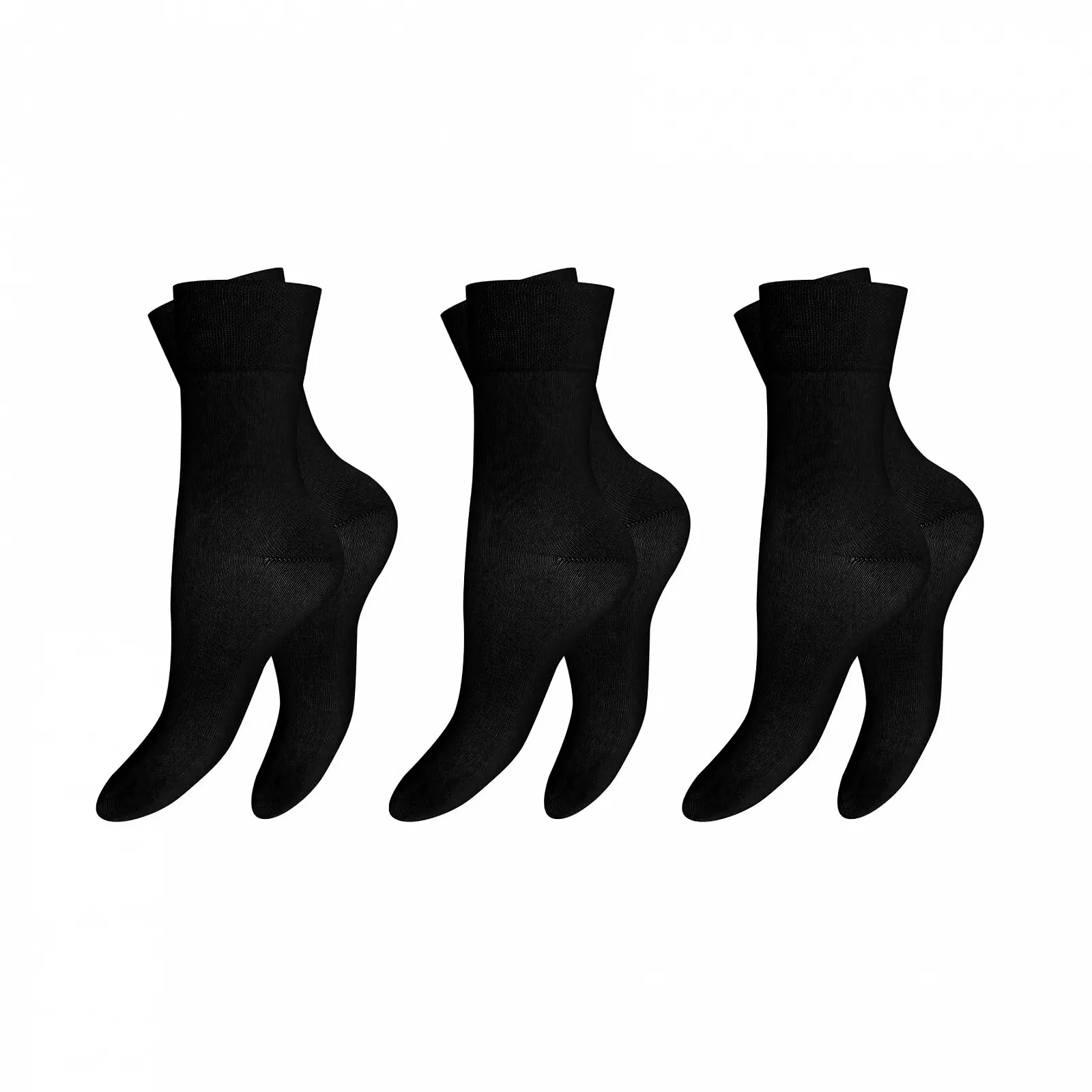 6 пар жіночих шкарпеток для діабетиків з комфортним поясом без гумки та без швів з гребінної органічної бавовни, фото №2