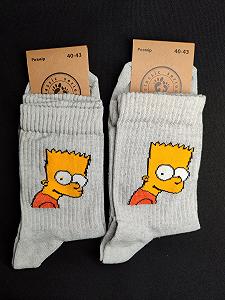 Чоловічі молодіжні шкарпетки високі демісезонні сірі 39 - 44 розмір - Фото 1