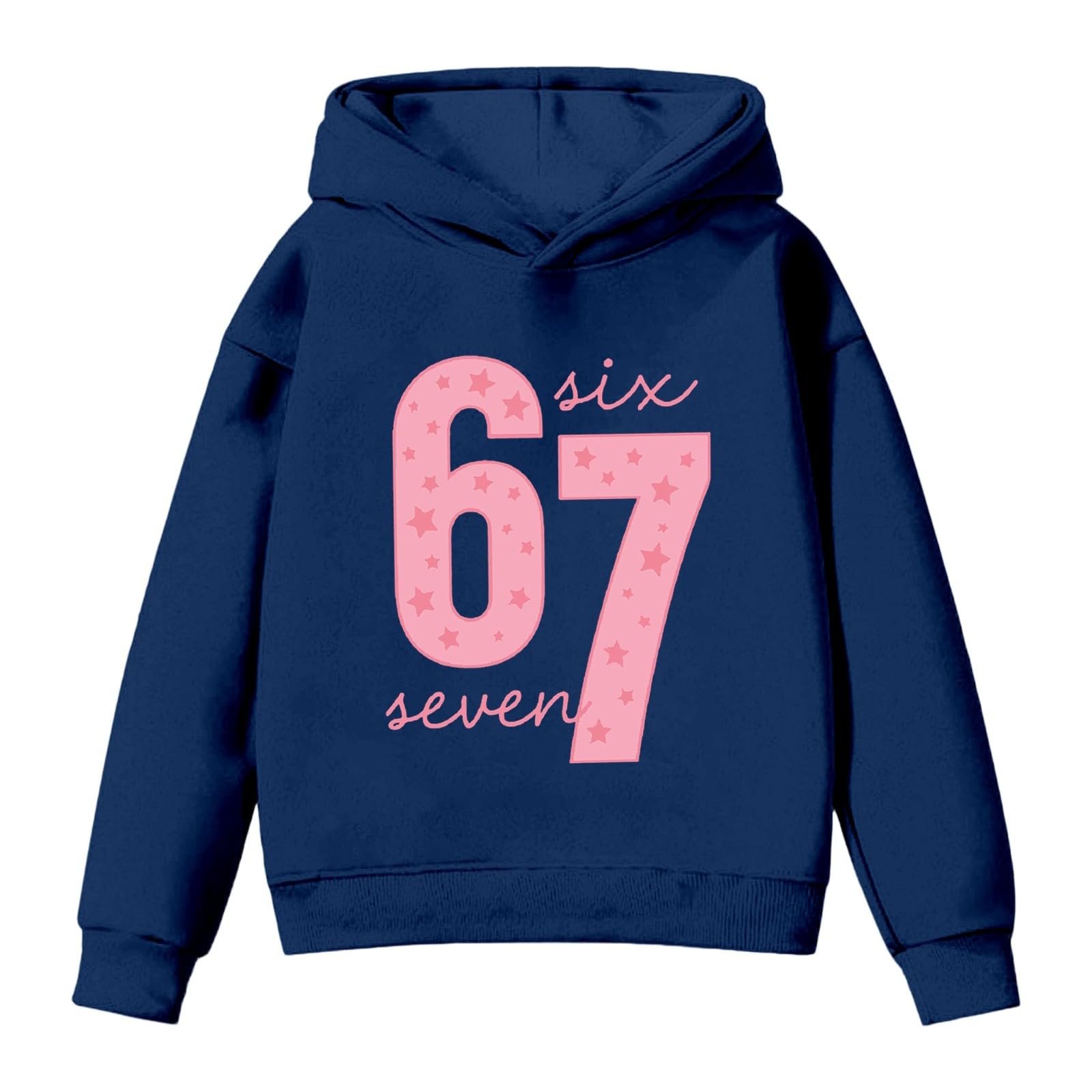 Худи для девочек с принтом, с длинными рукавами, повседневный пуловер для детей и подростков, игривая графика, флисовая кофта, мягкая и удобная, фото №2