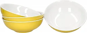 Миска Ritzenhoff & Breker Doppio Набор 4 шт. Желтый солнечный, 18 см диаметр, 6 см высота synthetic.ua - Фото 1