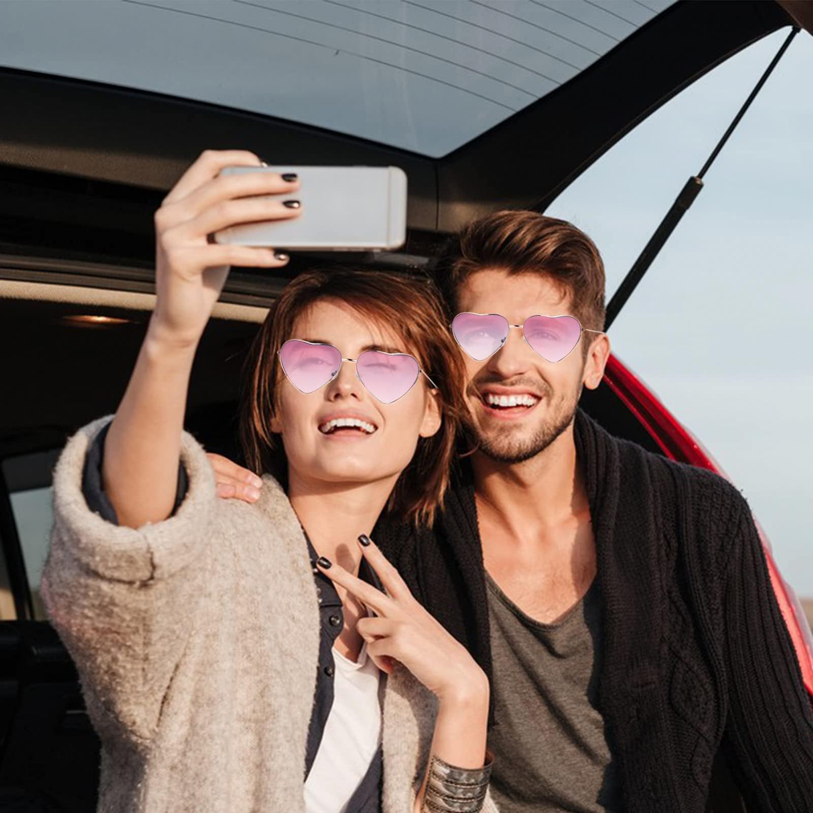 Сонцезахисні Окуляри Серце QincLing 2 шт., фото №6