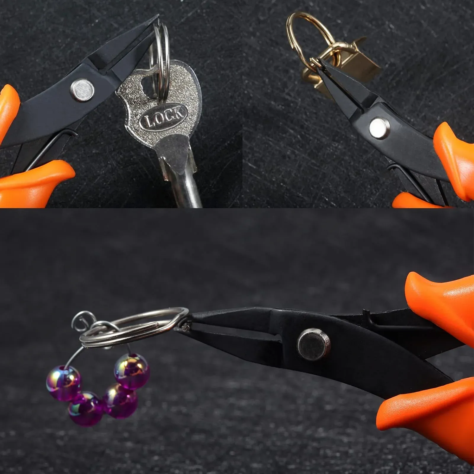 Мини плоскогубцы для разжимных колец LEONTOOL, 15.24 см, плоскогубцы для открывания колец с PVC ручками, инструмент для открывания разжимных колец, прецизионные плоскогубцы для открывания разжимных колец, фото №3 Мини плоскогубцы для разжимных колец LEONTOOL, 15.24 см, плоскогубцы для открывания колец с PVC ручками, инструмент для открывания разжимных колец, прецизионные плоскогубцы для открывания разжимных колец, фото №3