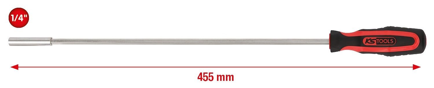 Отвертка для бит KS Tools ERGOTORQUE 159.1199 1/4 XL 455 1 шт., фото №2 Отвертка для бит KS Tools ERGOTORQUE 159.1199 1/4 XL 455 1 шт., фото №2
