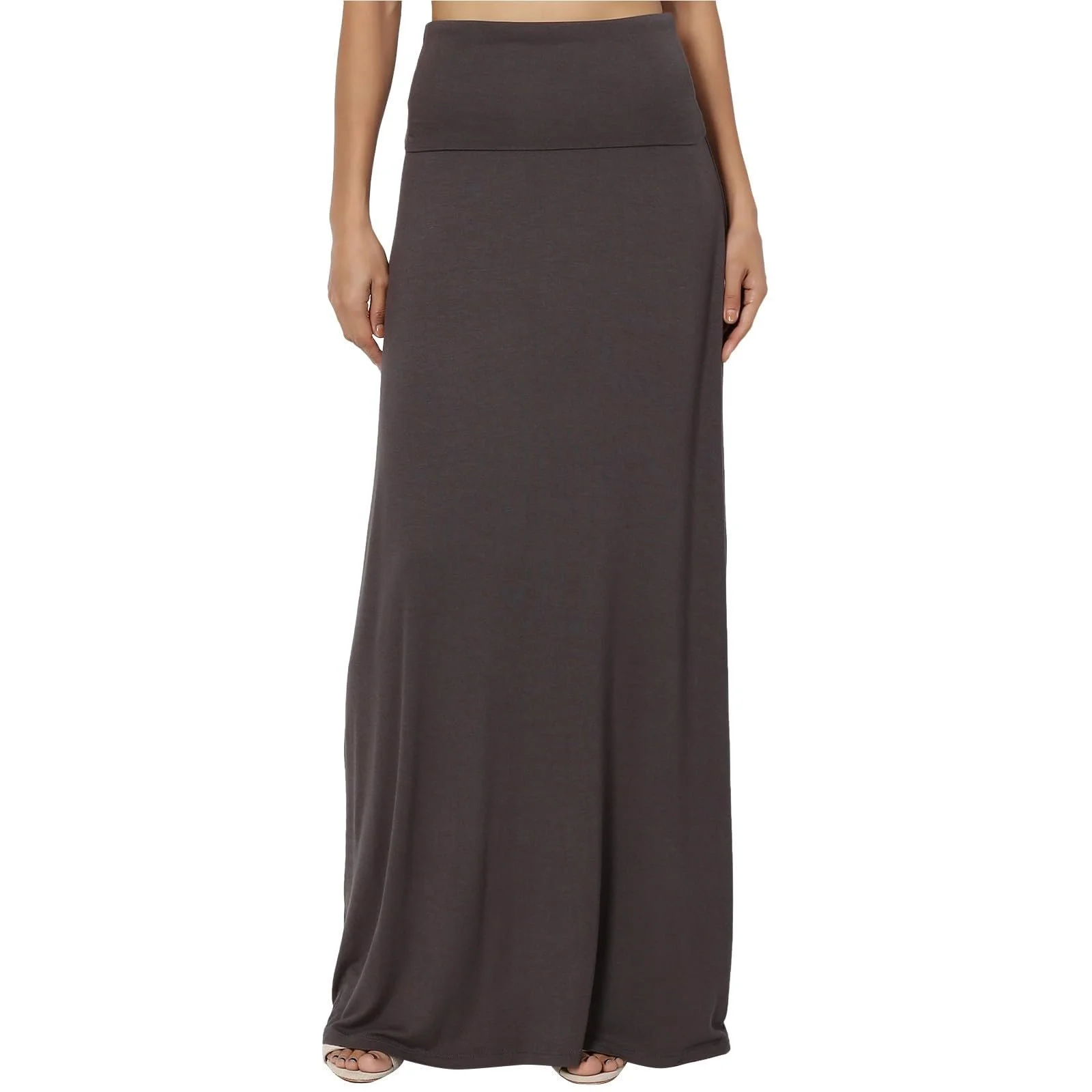 Элегантная юбка макси А-силуэта женская Плиссированная Длинная юбка с высокой талией Юбка-зонт Юбка с карманом Юбка-зонт Юбка «рыбий хвост», фото №1