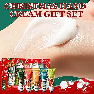 Крем для рук Набор Рождество, 5 шт Парфюмированный крем для рук, увлажняющий крем для рук и ног для сухой и потрескавшейся кожи рук, большой набор лосьона для рук для очень сухой кожи synthetic.ua - Фото 1