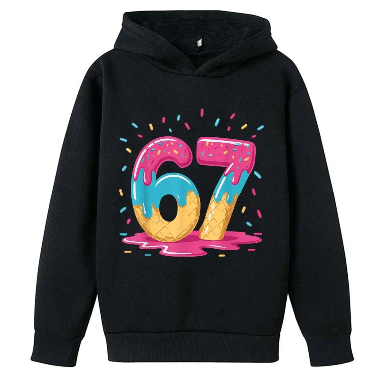 Пуловер з принтами, теплий підлітковий, фото №2