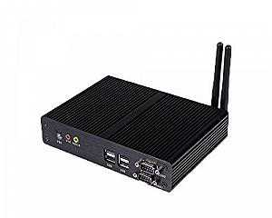 Міні ПК Celeron J1900 Quad Core 2.4GHz Fanless 4G RAM 60G SSD USB 3.0 HDMI VGA Dual NIC 2*Lan 2 Serial Port Wifi Aluminium Shell HD 1080P synthetic.ua - Фото 1